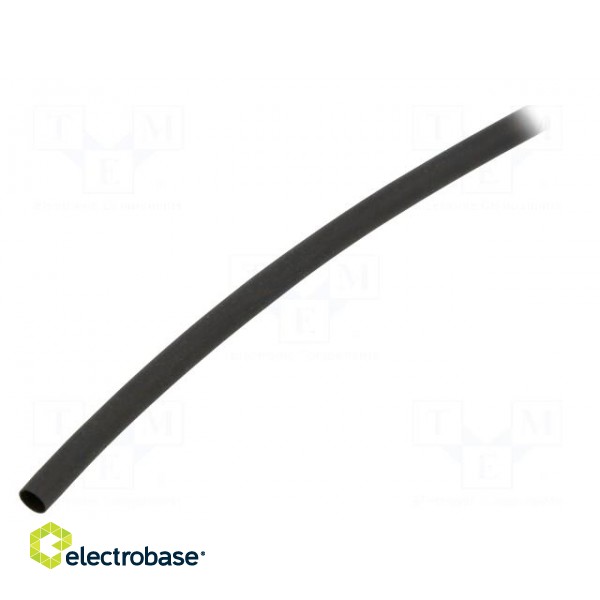Heat shrink sleeve | thin walled | 3: 1 | 3mm | L: 30m | black | -55÷135°C