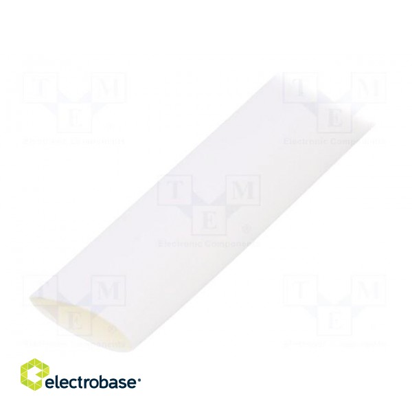 Heat shrink sleeve | thin walled | 3: 1 | 9mm | L: 30m | white | -55÷135°C