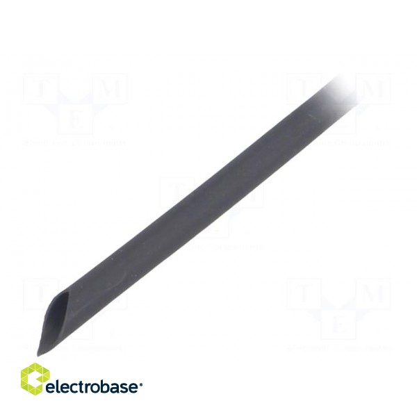 Heat shrink sleeve | thin walled,flexible | 2: 1 | 2.4mm | black