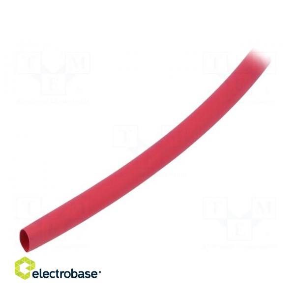 Heat shrink sleeve | thin walled,flexible | 2: 1 | 9.5mm | red | reel