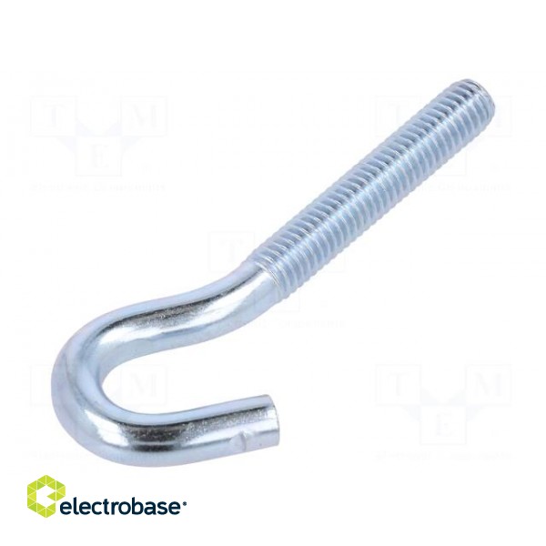 Hook | angular | steel | zinc | 60mm