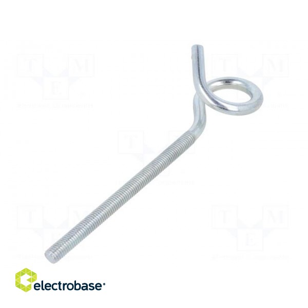 Hook | ring | steel | zinc | Thread len: 105mm | Overall len: 160mm