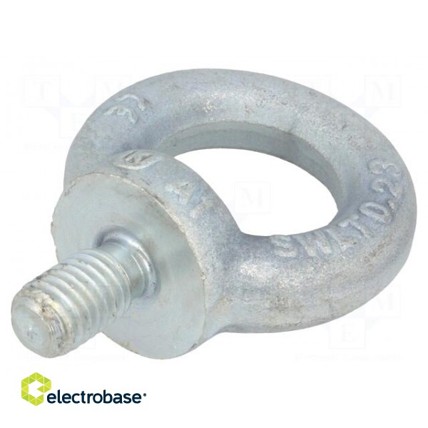 Lifting eye bolt | M10x17 | DIN: 580 | Head: eye | none | steel | zinc