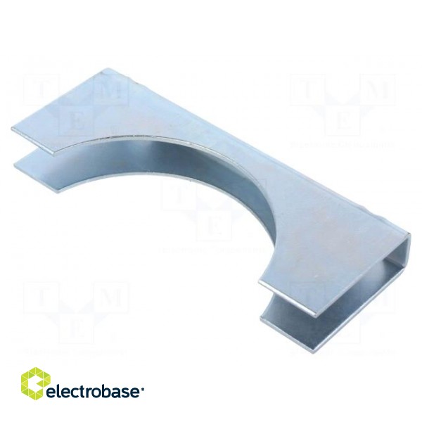 Mounting coupler | steel | zinc | Application: u-bolt image 2