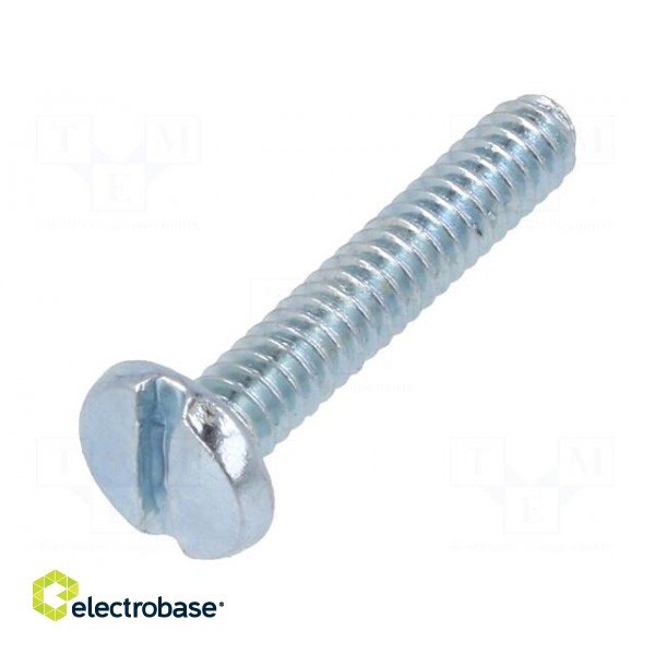 Screw | UNC4-40x15.88 | Head: cheese head | slotted | steel | zinc