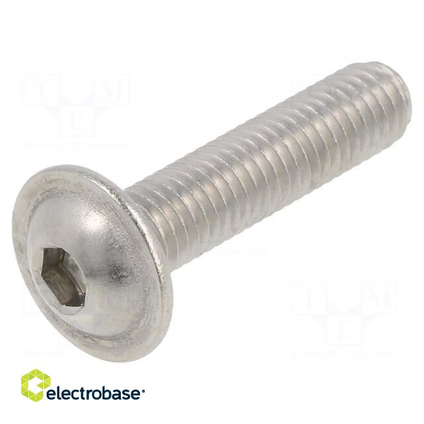 Screw | with flange | M8x35 | Head: button | hex key | HEX 5mm