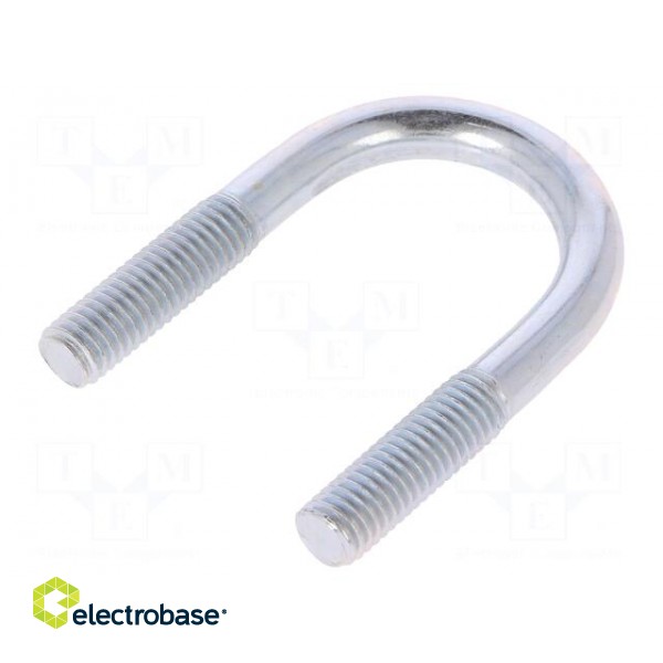 U-bolt | B | 1.25 | steel | zinc | Thread len: 25mm | for fixing pipes