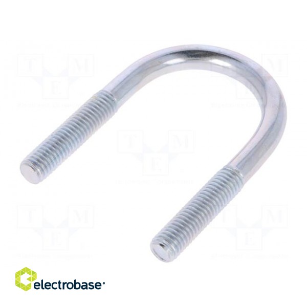 U-bolt | B | 1.25 | steel | zinc | Thread len: 32mm | for fixing pipes