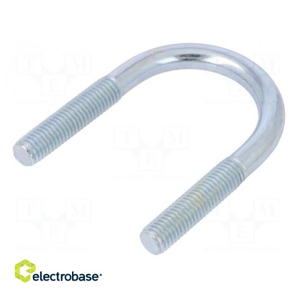 U-bolt | B | 1.5 | steel | zinc | Thread len: 41mm | for fixing pipes