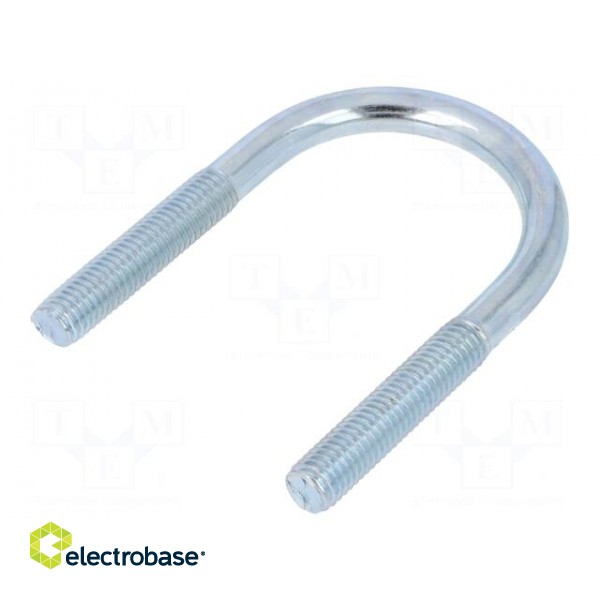 U-bolt | B | 1.5 | steel | zinc | Thread len: 45mm | for fixing pipes