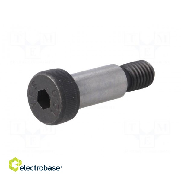 Shoulder screw | steel | M10 | 1.5 | Thread len: 16mm | hex key | HEX 6mm paveikslėlis 2