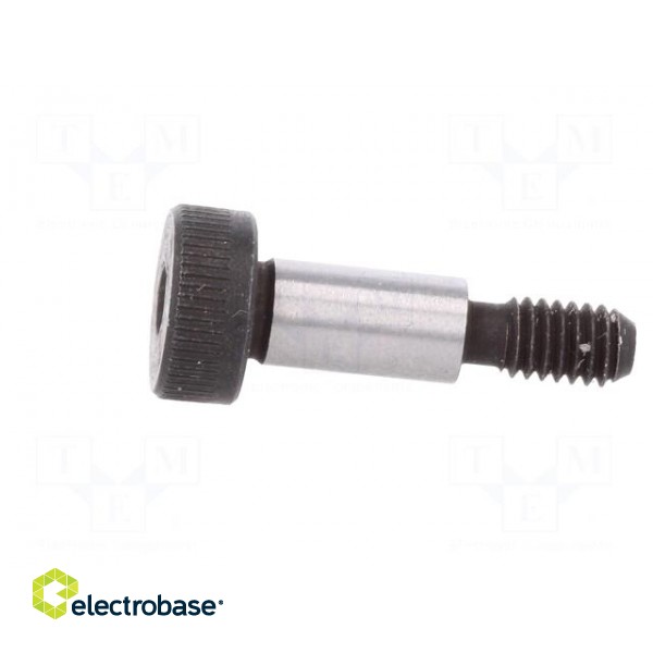Shoulder screw | steel | M4 | 0.7 | Thread len: 8mm | hex key | HEX 2,5mm image 3