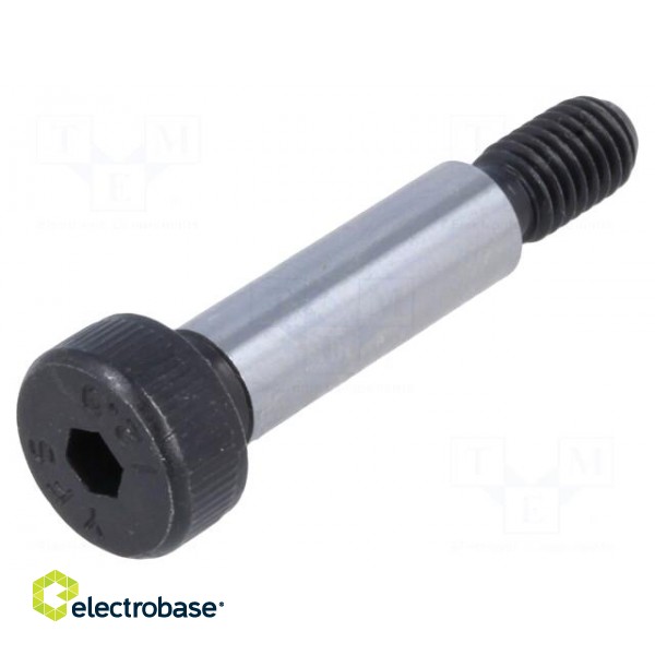 Shoulder screw | steel | M5 | 0.8 | Thread len: 9.5mm | hex key | HEX 3mm image 1
