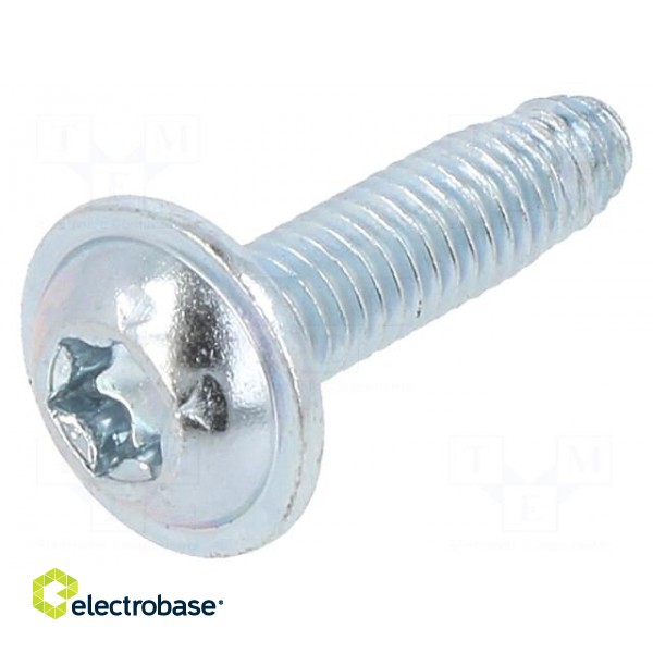 Screw | for metal | with flange | 5x14 | Head: button | Torx® | TX25 | zinc