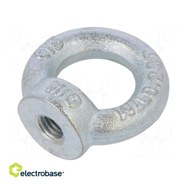 Lifting eye nut | eye | M10 | steel | Plating: zinc | DIN: 582 | 25mm