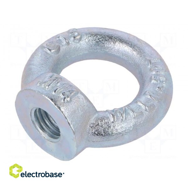 Lifting eye nut | eye | M14 | steel | Plating: zinc | DIN: 582 | 35mm