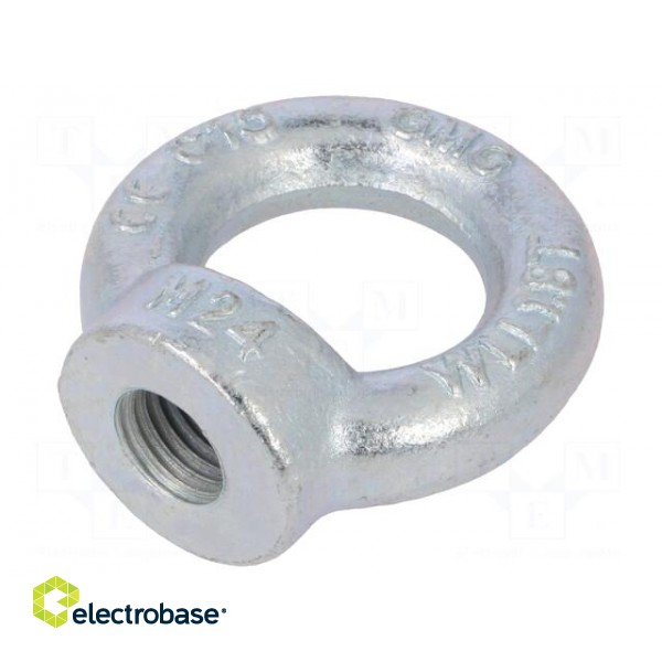 Lifting eye nut | eye | M24 | steel | Plating: zinc | DIN 582 | 50mm