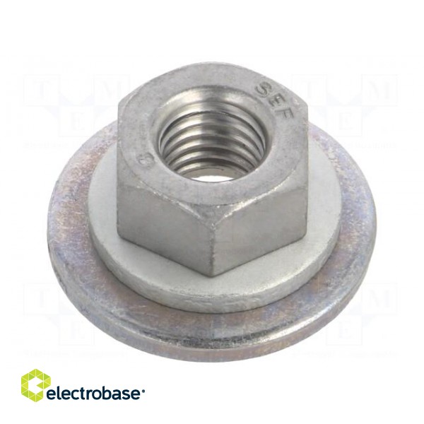 Nut | with flange,with washer,protective | hexagonal | M10 | 1.5