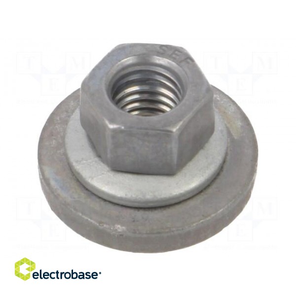 Nut | with flange,with washer,protective | hexagonal | M5 | 0.8 | 8mm