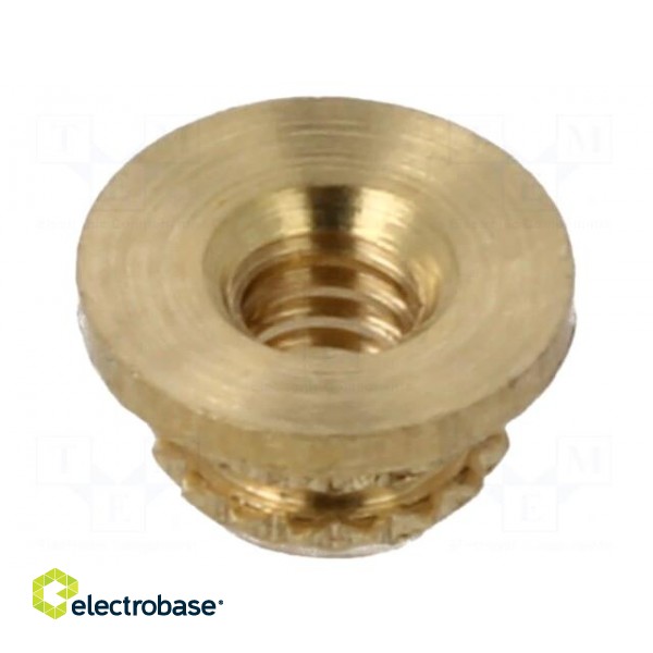 Threaded insert | brass | M2 | BN 37901 | L: 2mm | for plastic image 2