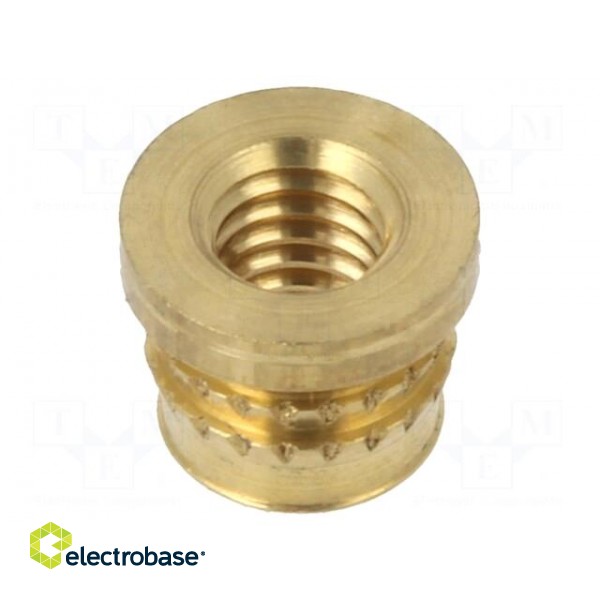Threaded insert | brass | M3,5 | BN 37901 | L: 4.1mm | for plastic image 2