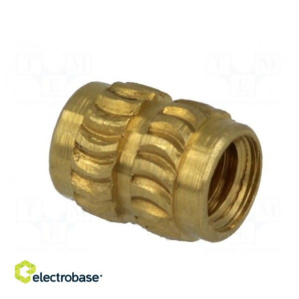 Threaded insert | brass | without coating | M3 | BN: 1934 фото 5