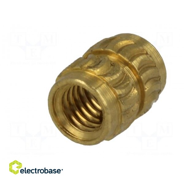 Threaded insert | brass | without coating | M3 | BN: 1934 фото 3