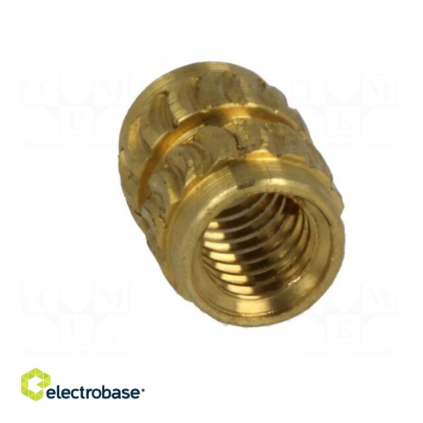 Threaded insert | brass | without coating | M3 | BN: 1934 фото 9