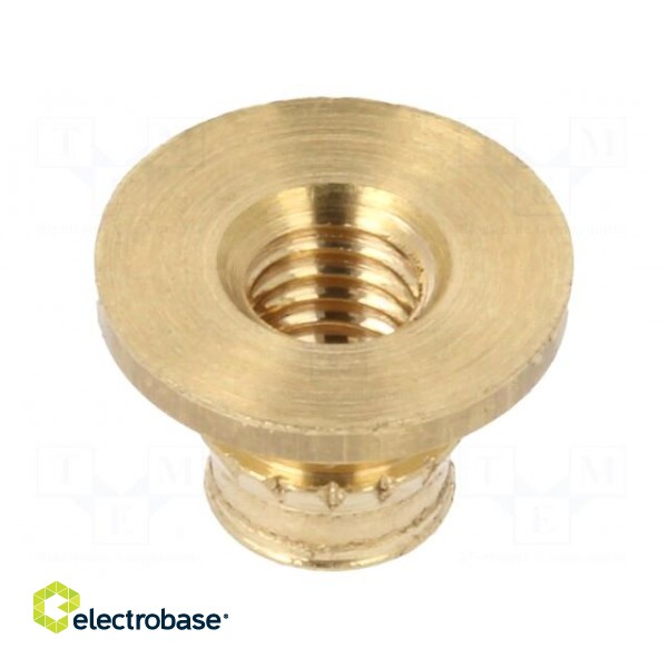 Threaded insert | brass | M3 | BN 37896 | L: 4.1mm | for plastic image 2