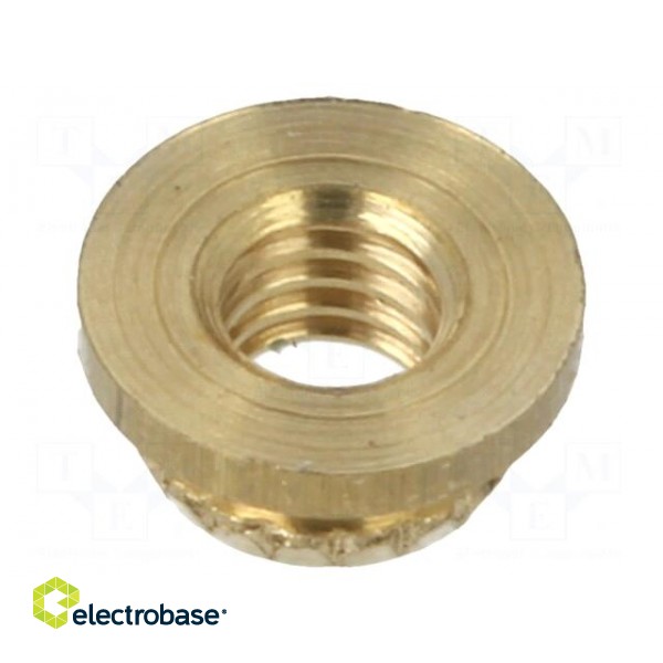 Threaded insert | brass | M3 | BN 37905 | L: 1.85mm | for plastic paveikslėlis 2