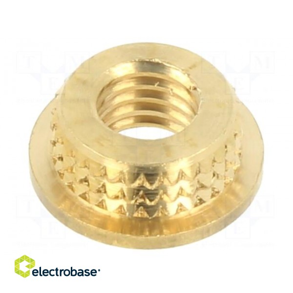 Threaded insert | brass | M5 | BN 37905 | L: 3mm | for plastic image 1
