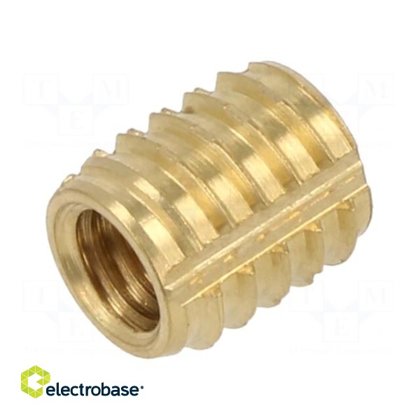 Threaded insert | brass | M5 | L: 8.4mm | Features: duroplast | TRISERT®