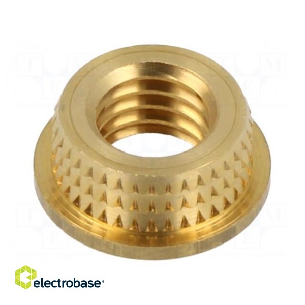 Threaded insert | brass | M8 | BN 37905 | L: 4.75mm | for plastic paveikslėlis 2