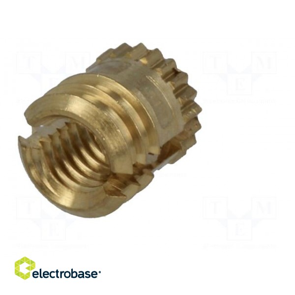 Threaded insert | brass | without coating | M3 | BN 1046 | L: 4.72mm image 6