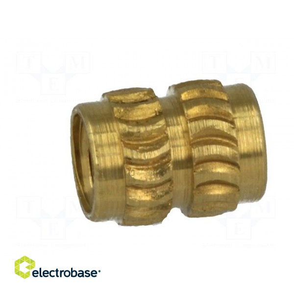 Threaded insert | brass | without coating | M3 | BN: 1934 фото 4