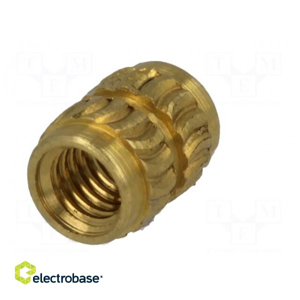 Threaded insert | brass | without coating | M3 | BN: 1934 фото 7