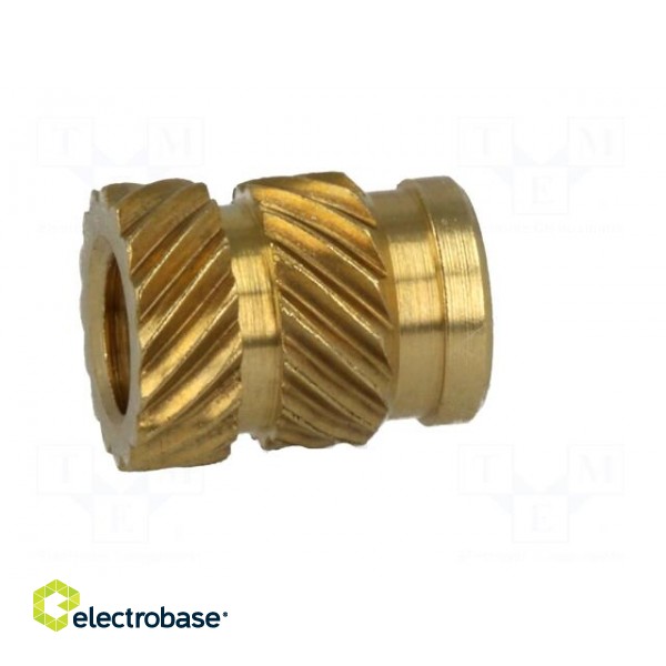 Threaded insert | brass | without coating | M4 | BN: 1052 | L: 8.2mm image 7