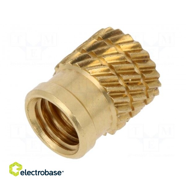 Threaded insert | brass | without coating | M5 | BN: 1054 | L: 8.3mm paveikslėlis 2
