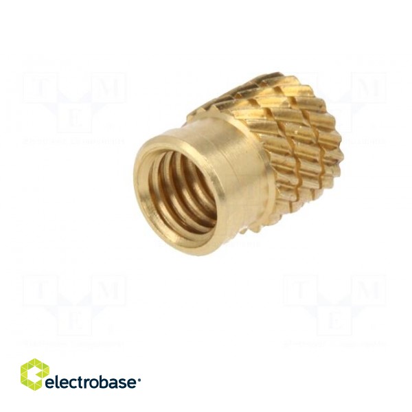 Threaded insert | brass | without coating | M5 | BN: 1054 | L: 8.3mm paveikslėlis 3