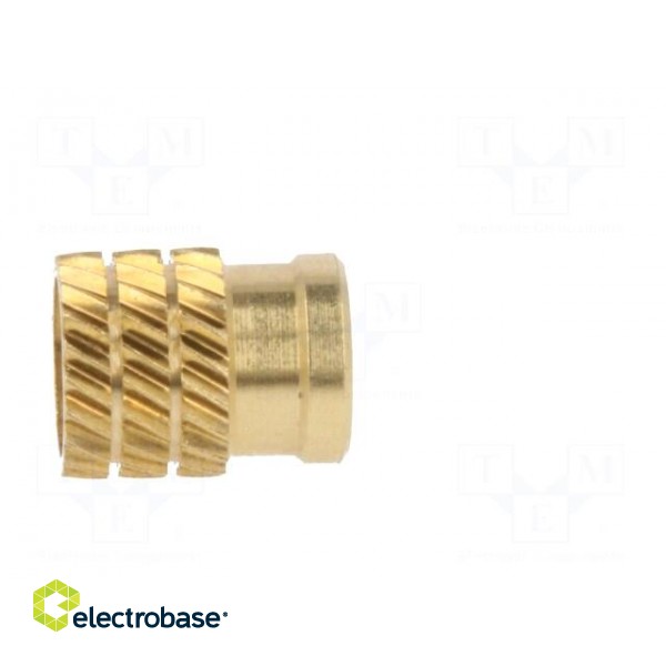 Threaded insert | brass | without coating | M5 | BN: 1054 | L: 8.3mm paveikslėlis 8