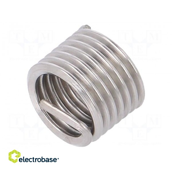 Threaded insert | stainless steel | M8 | Pitch: 1.25 | 20pcs. image 2