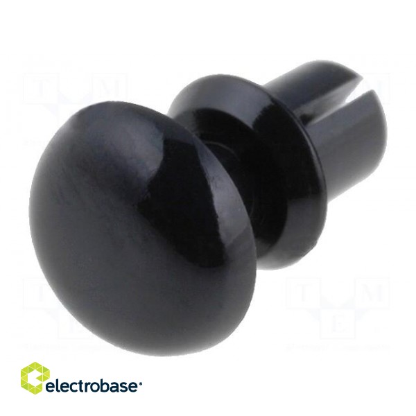 Rivet | polyamide | 1÷2mm | black | Mounting: dismountable,push-in