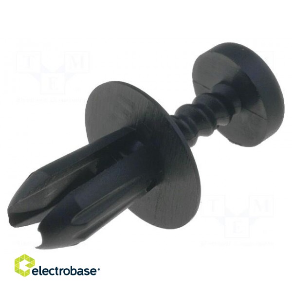 Rivet | polyamide | L.rivet: 11mm | Panel cutout diam: 5mm | UL94V-2