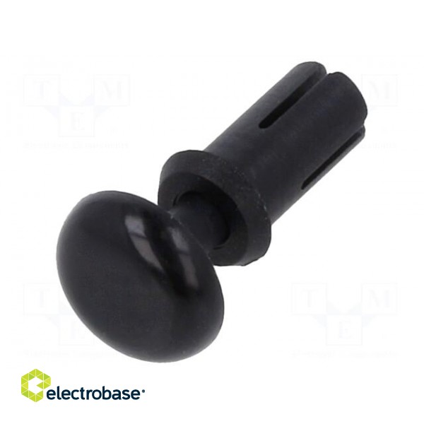 Rivet | polyamide | Rivet diam: 3.5mm | L.rivet: 7.1mm | black