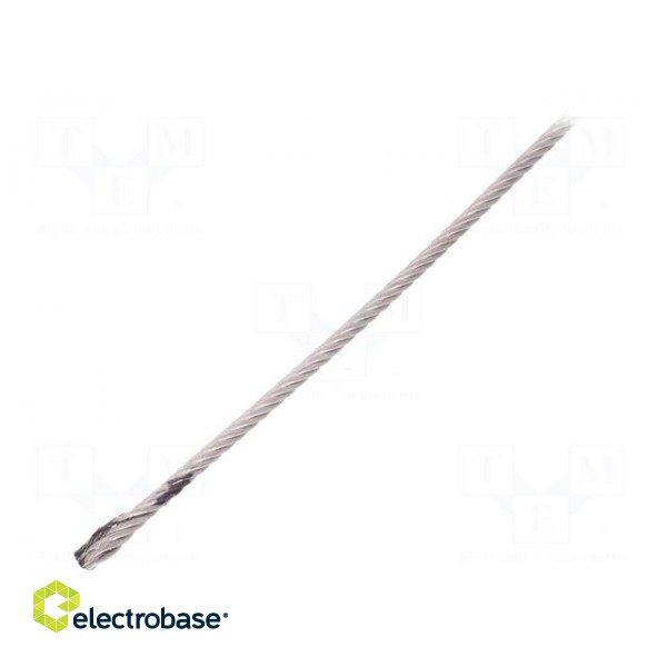 Rope | acid resistant steel A4 | Ørope: 2mm | L: 10m | 71kg