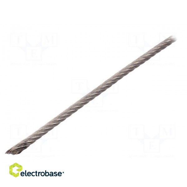 Rope | acid resistant steel A4 | Ørope: 4mm | L: 10m | 283kg
