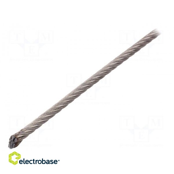 Rope | acid resistant steel A4 | Ørope: 5mm | L: 10m | 443kg