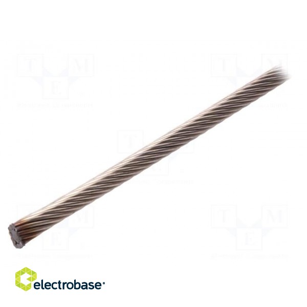 Rope | acid resistant steel A4 | Ørope: 6mm | L: 10m | 1032kg