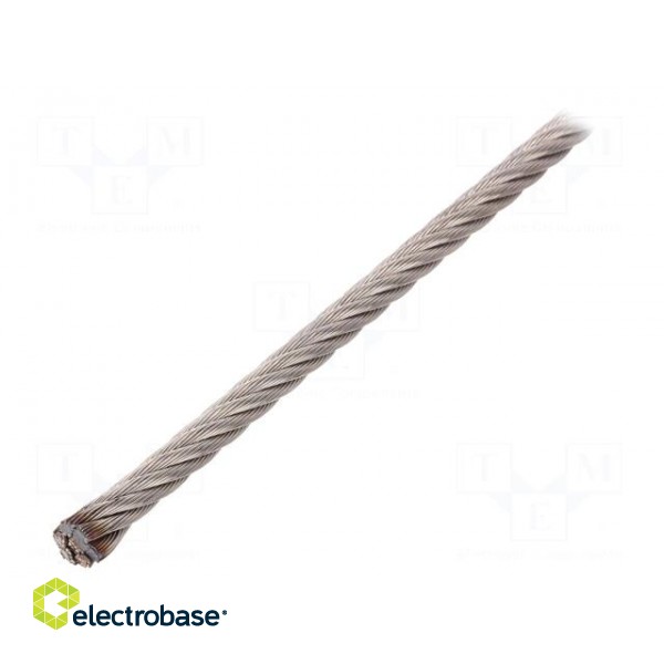 Rope | acid resistant steel A4 | Ørope: 6mm | L: 10m | 638kg