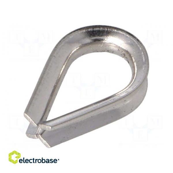 Thimble for rope | acid resistant steel A4 | for rope | DIN 6899